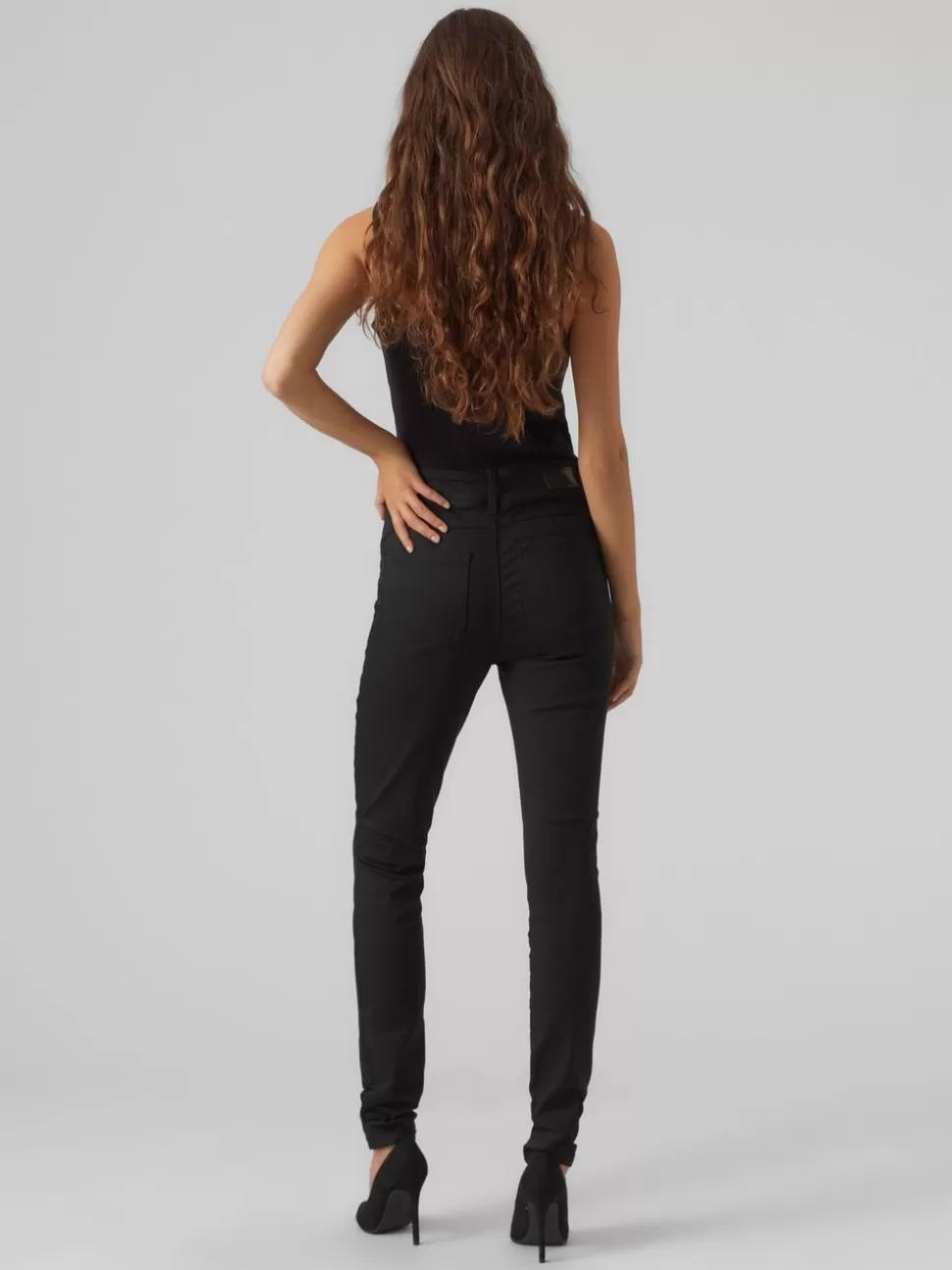 Jeans^VERO MODA VMEMBRACE Medelhög Midja Skinny Fit Jeans Black