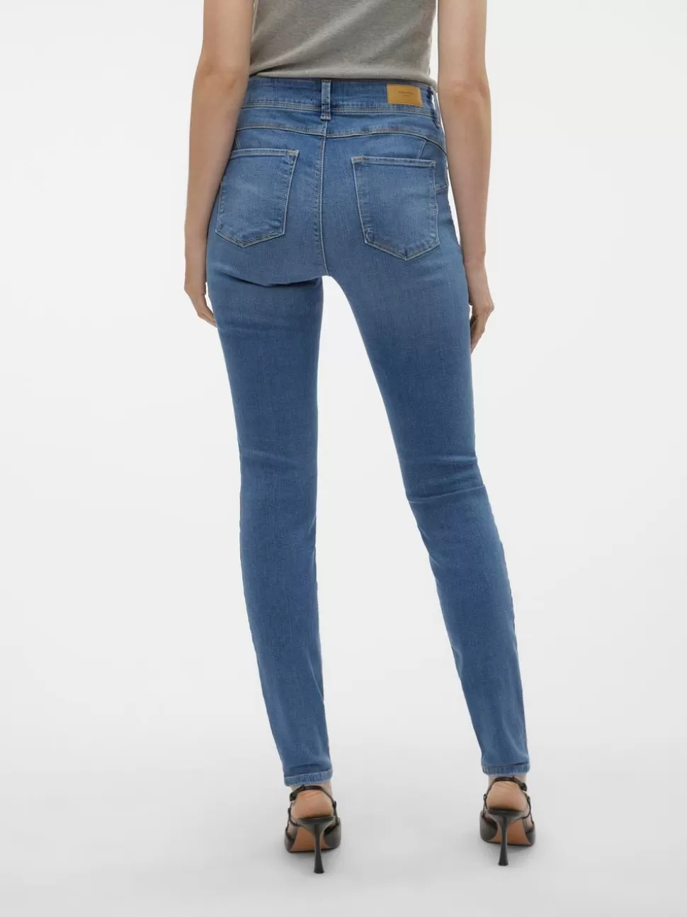 Jeans^VERO MODA VMEMBRACE Medelhög Midja Skinny Fit Jeans Medium Blue Denim