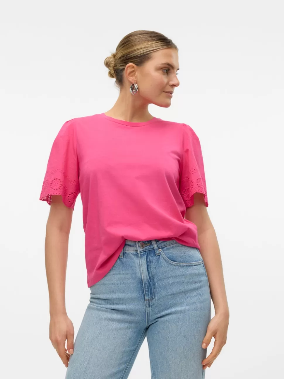 Toppar^VERO MODA VMEMILY Topp Raspberry Sorbet