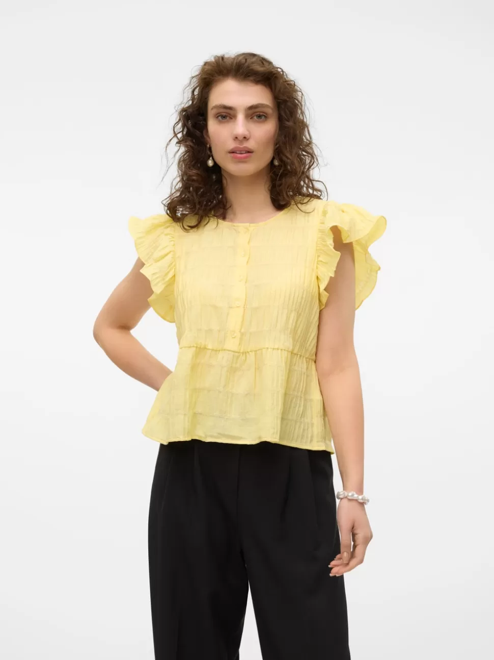 Toppar^VERO MODA VMERMA Topp Lemon Meringue