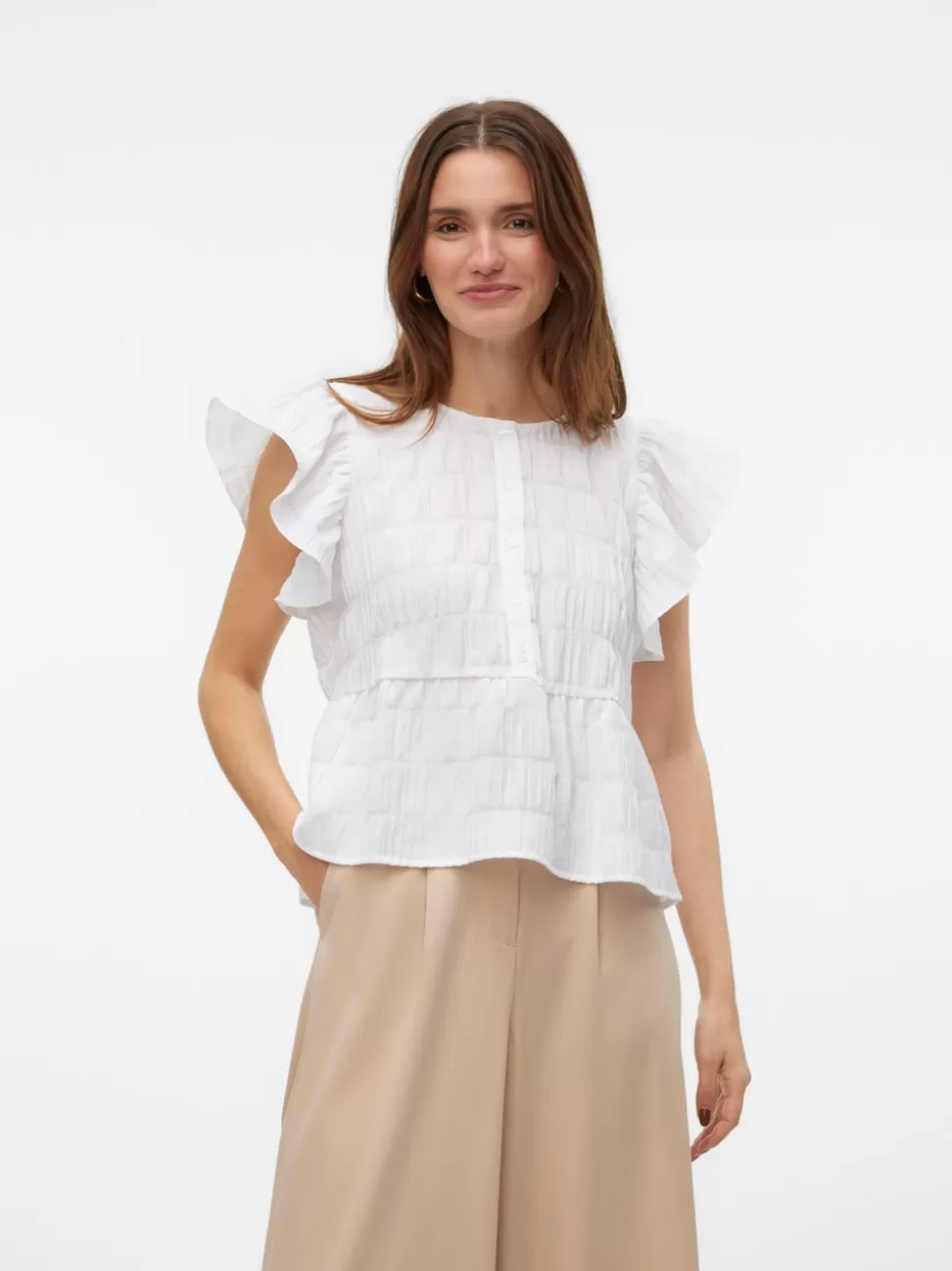 Toppar^VERO MODA VMERMA Topp Bright White