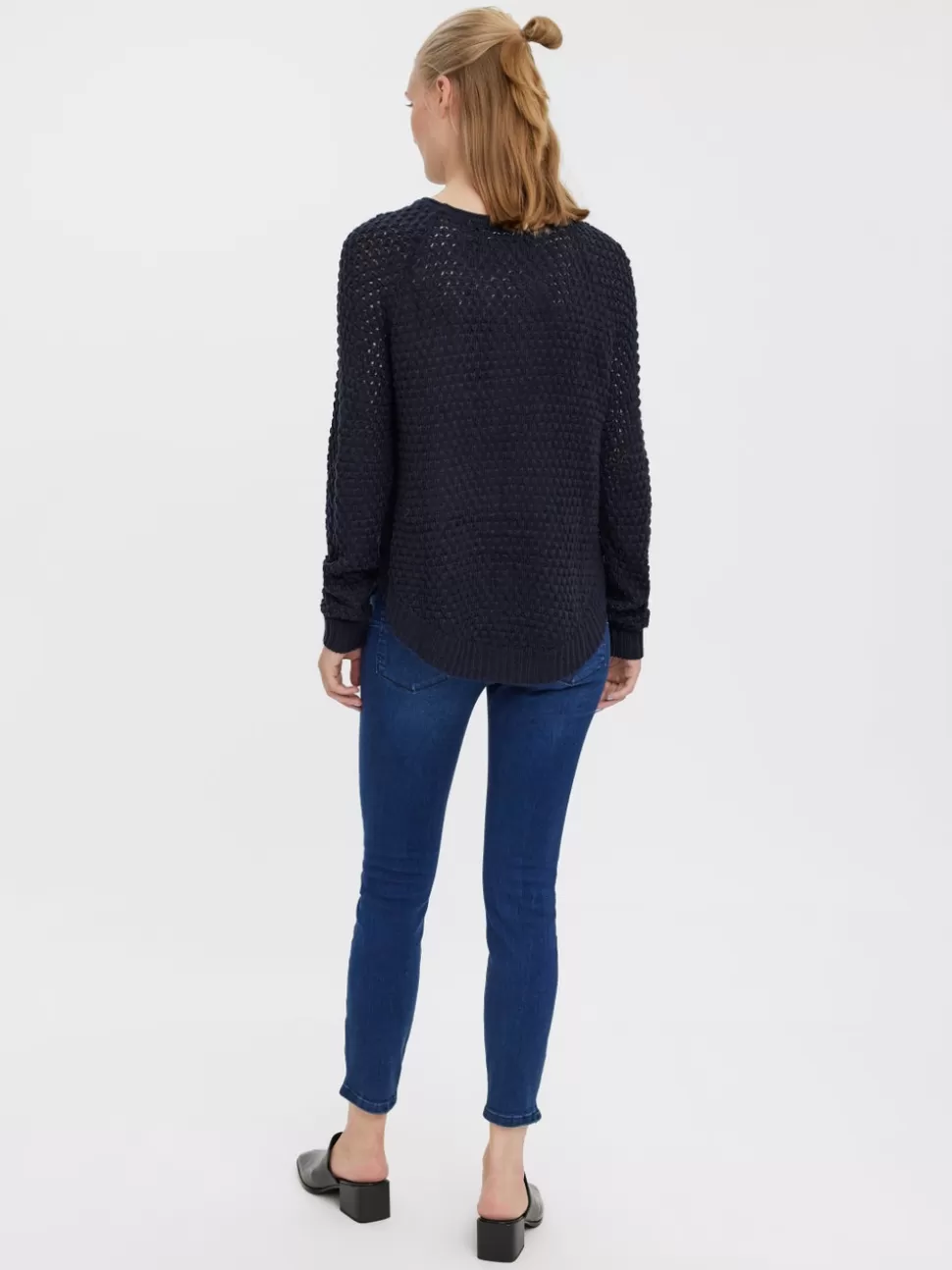 Stickat | Toppar^VERO MODA VMESME Pullover Navy Blazer