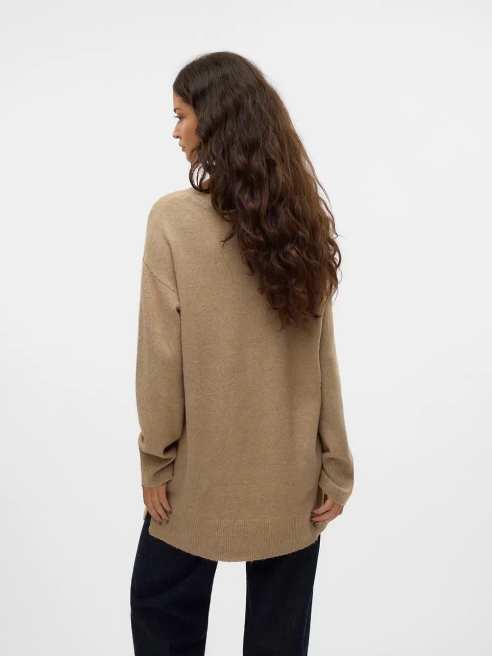 Stickat^VERO MODA VMESTI Pullover Silver Mink