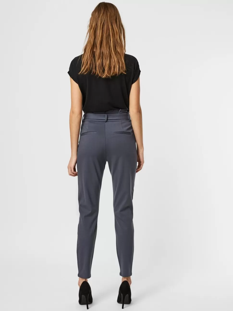 Byxor | Basics^VERO MODA VMEVA Hög Midja Byxor Ombre Blue