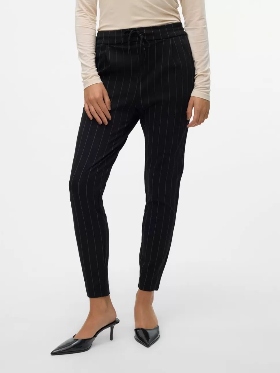 Byxor | Hemmakläder^VERO MODA VMEVA Medelhög Midja Byxor Black
