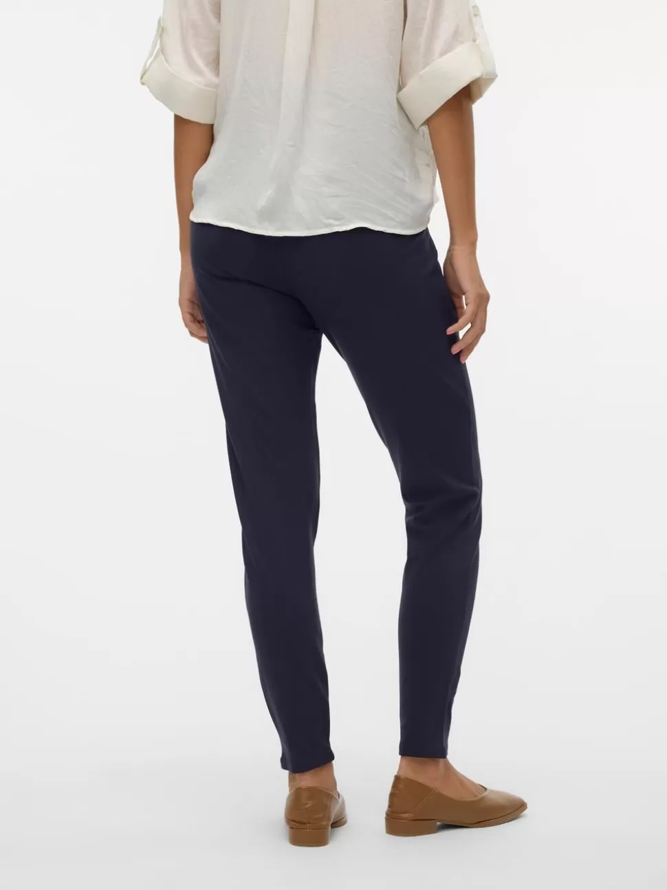 Byxor | Basics^VERO MODA VMEVA Medelhög Midja Byxor Night Sky