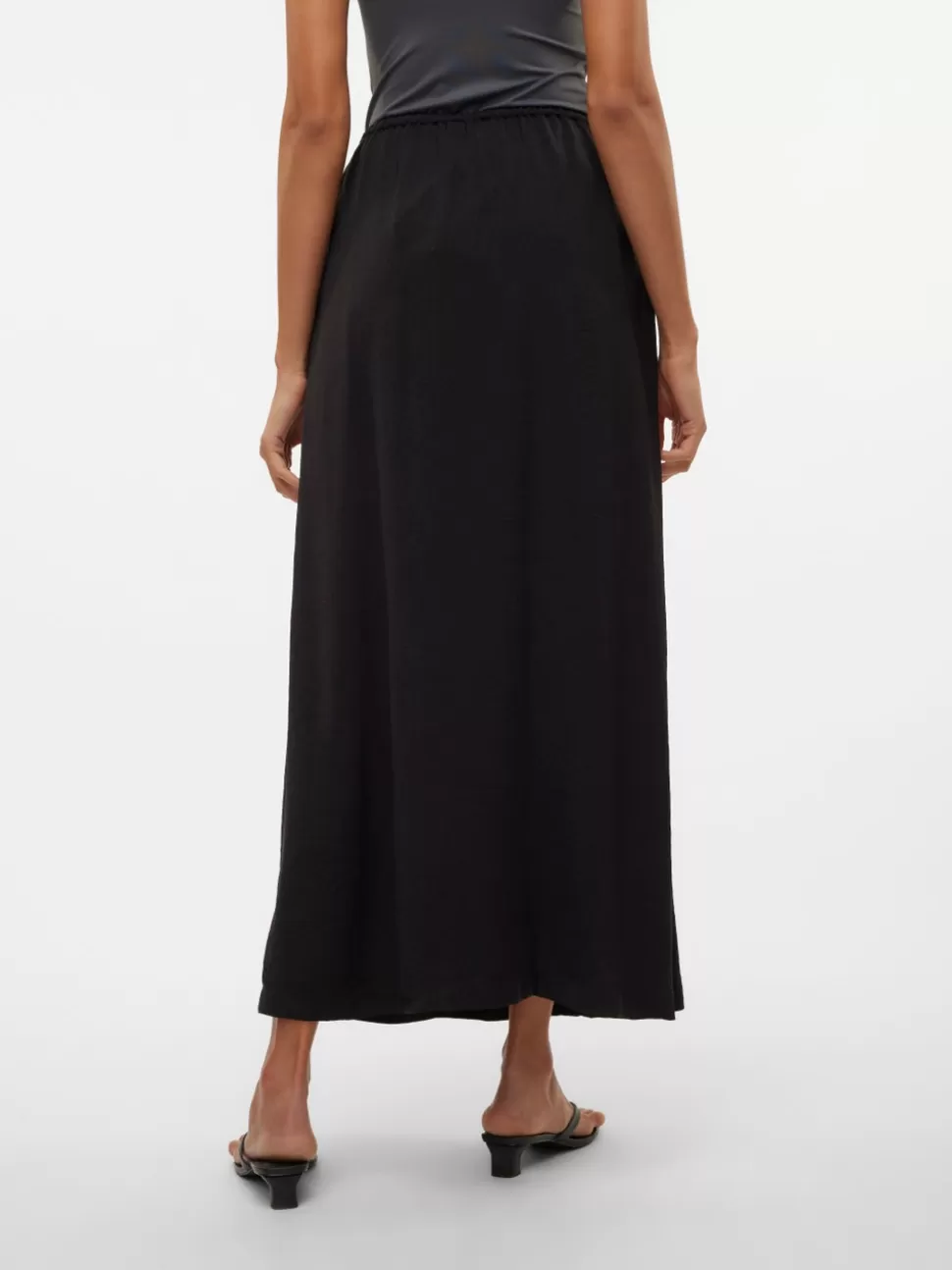 Kjolar^VERO MODA VMFABIANA Hög Midja Lång Kjol Black
