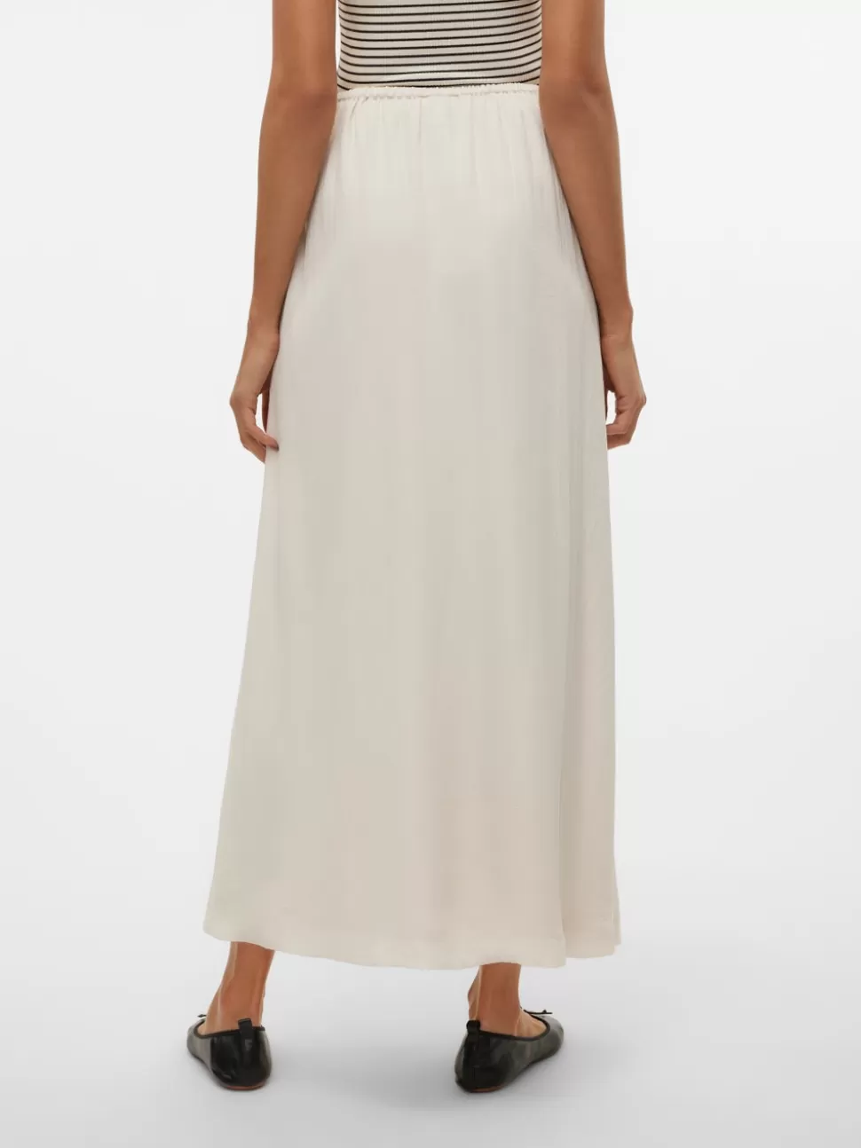 Kjolar^VERO MODA VMFABIANA Hög Midja Lång Kjol Birch