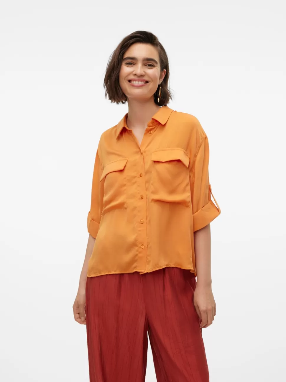 Skjortor | Basics^VERO MODA VMFABIANA Skjorta Golden Ochre