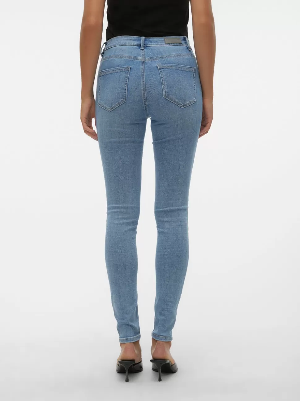 Jeans^VERO MODA VMFLASH Medelhög Midja Skinny Fit Jeans Light Blue Denim