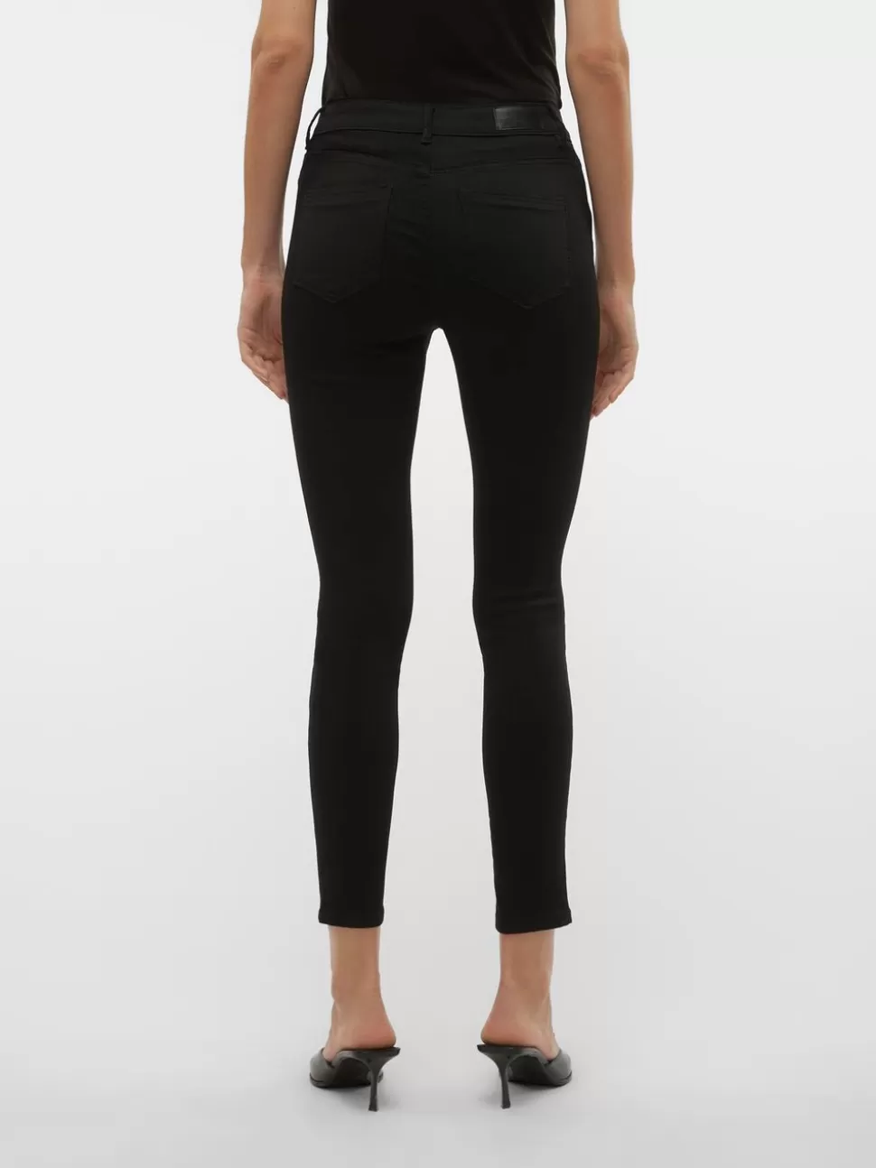 Jeans^VERO MODA VMFLASH Medelhög Midja Skinny Fit Jeans Black