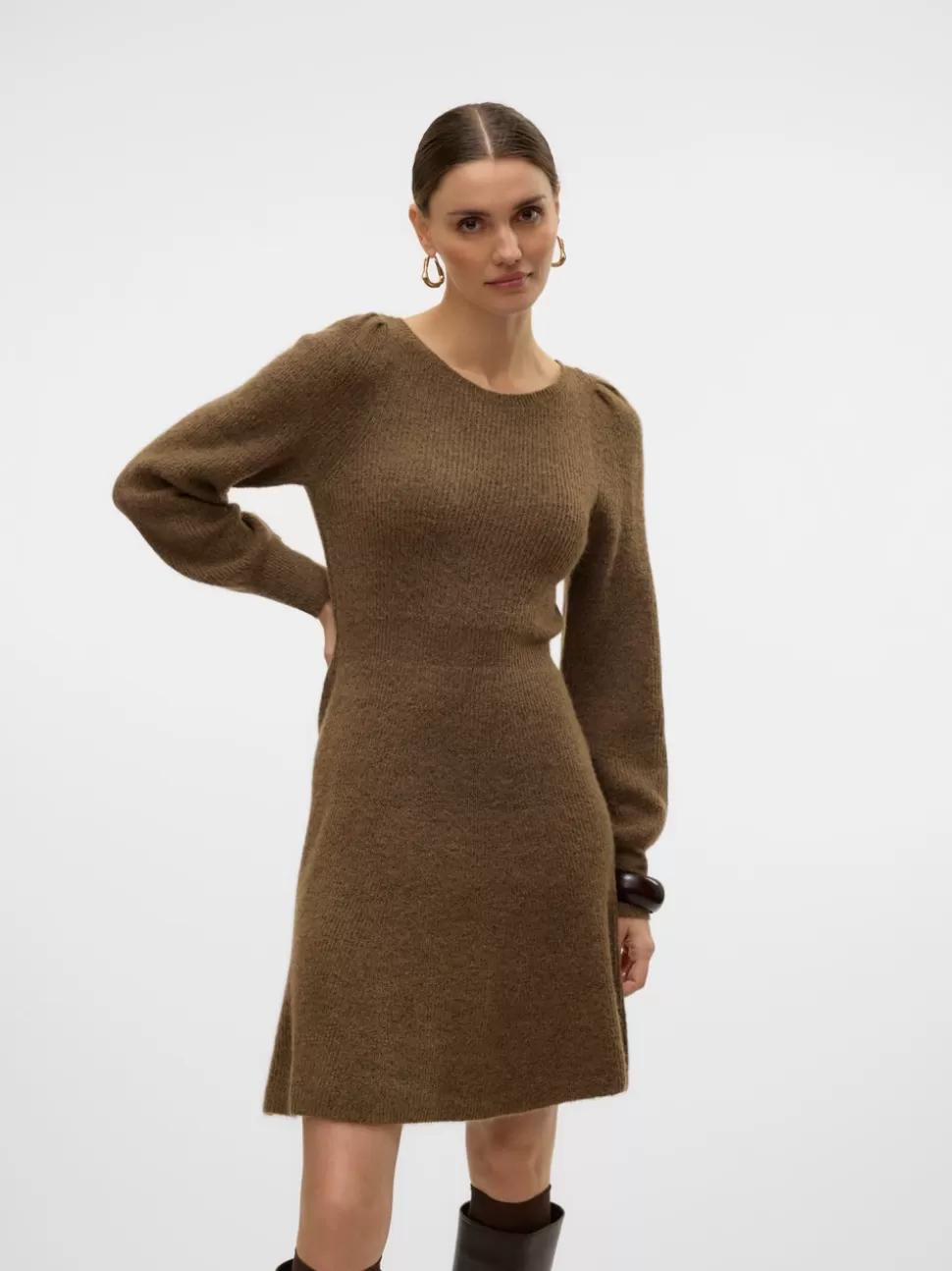 Klänningar^VERO MODA VMFLAVOUR Lång Klänning Sepia Tint