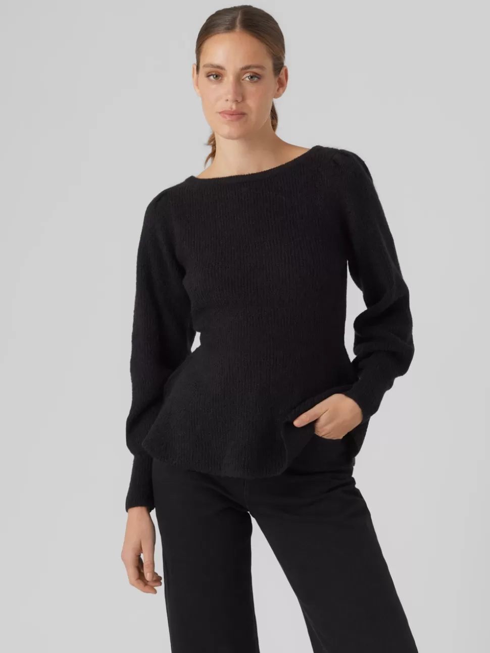 Stickat | Basics^VERO MODA VMFLAVOUR Pullover Black