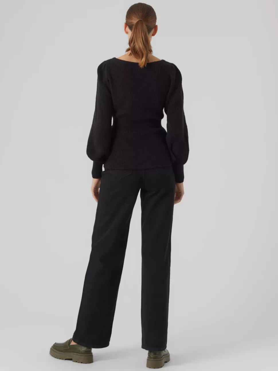 Stickat | Basics^VERO MODA VMFLAVOUR Pullover Black