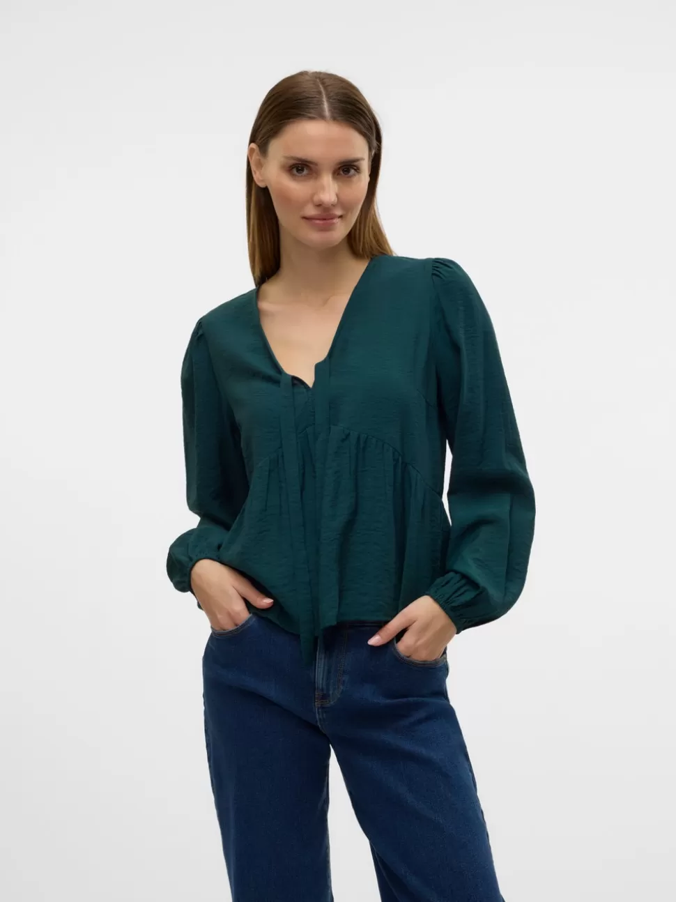 Toppar^VERO MODA VMFLORA Topp Ponderosa Pine