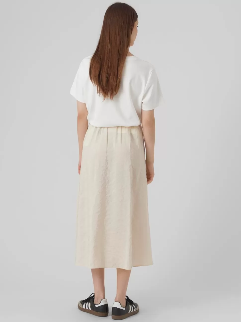 Kjolar^VERO MODA VMFLORENCE Hög Midja Lång Kjol Birch