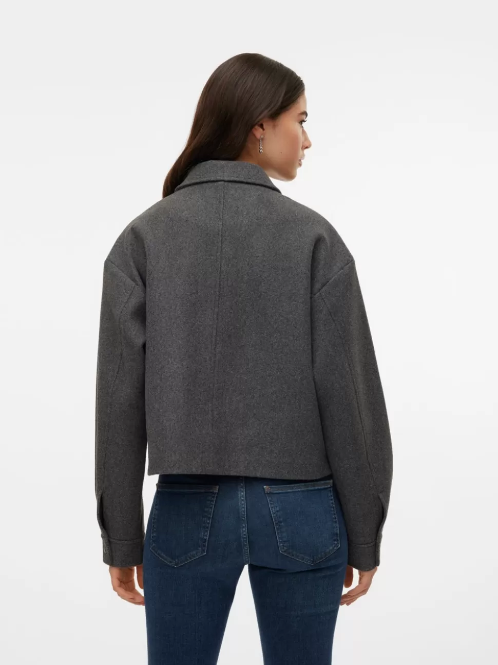 Jackor^VERO MODA VMFORTUNE Jacka Dark Grey Melange