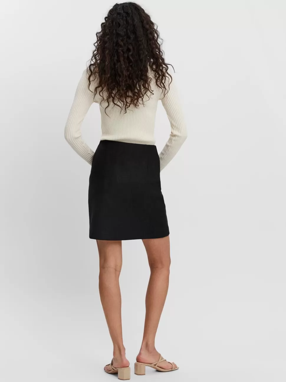 Kjolar^VERO MODA VMFORTUNEALLISON Hög Midja Lång Kjol Black