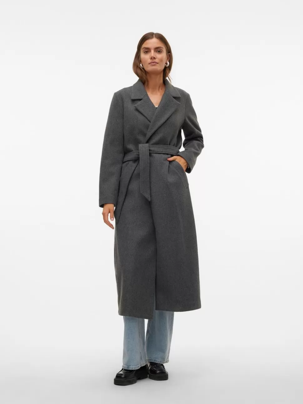 Jackor^VERO MODA VMFORTUNEAYA Rock Dark Grey Melange