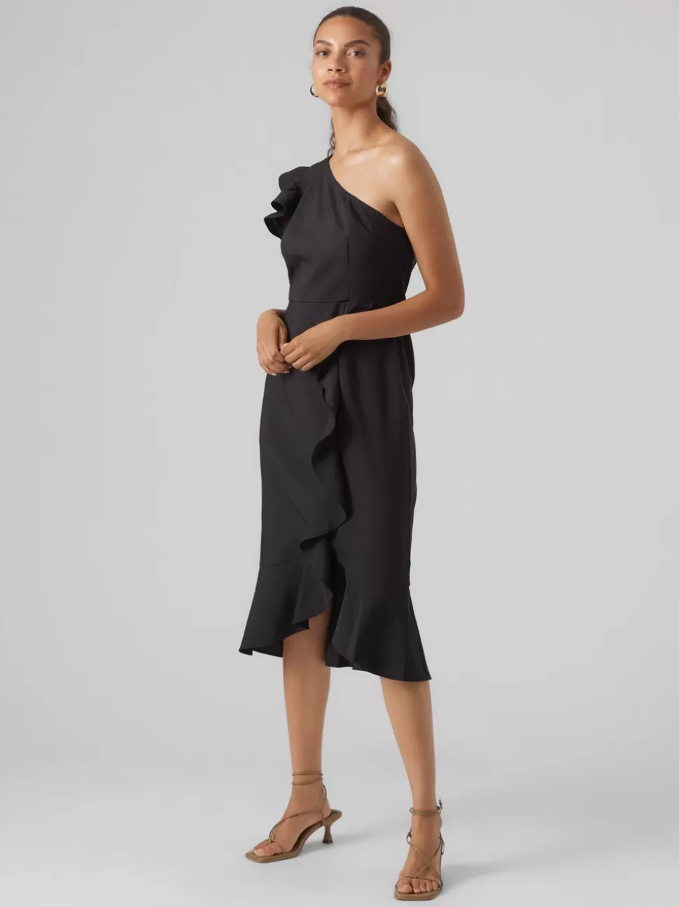 Klänningar^VERO MODA VMFREJA Midiklänning Black