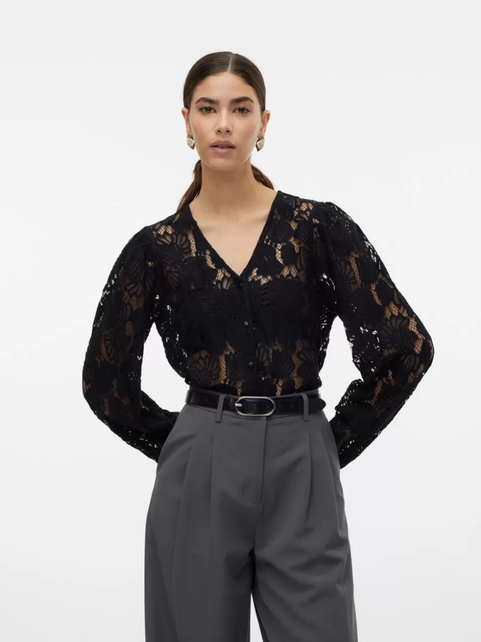 Festkläder | Skjortor^VERO MODA VMGABENA Skjorta Black