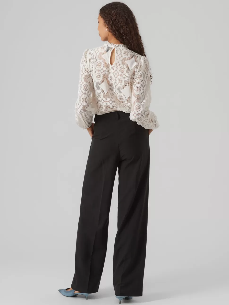 Toppar^VERO MODA VMGANNAH Skjorta Cloud Dancer