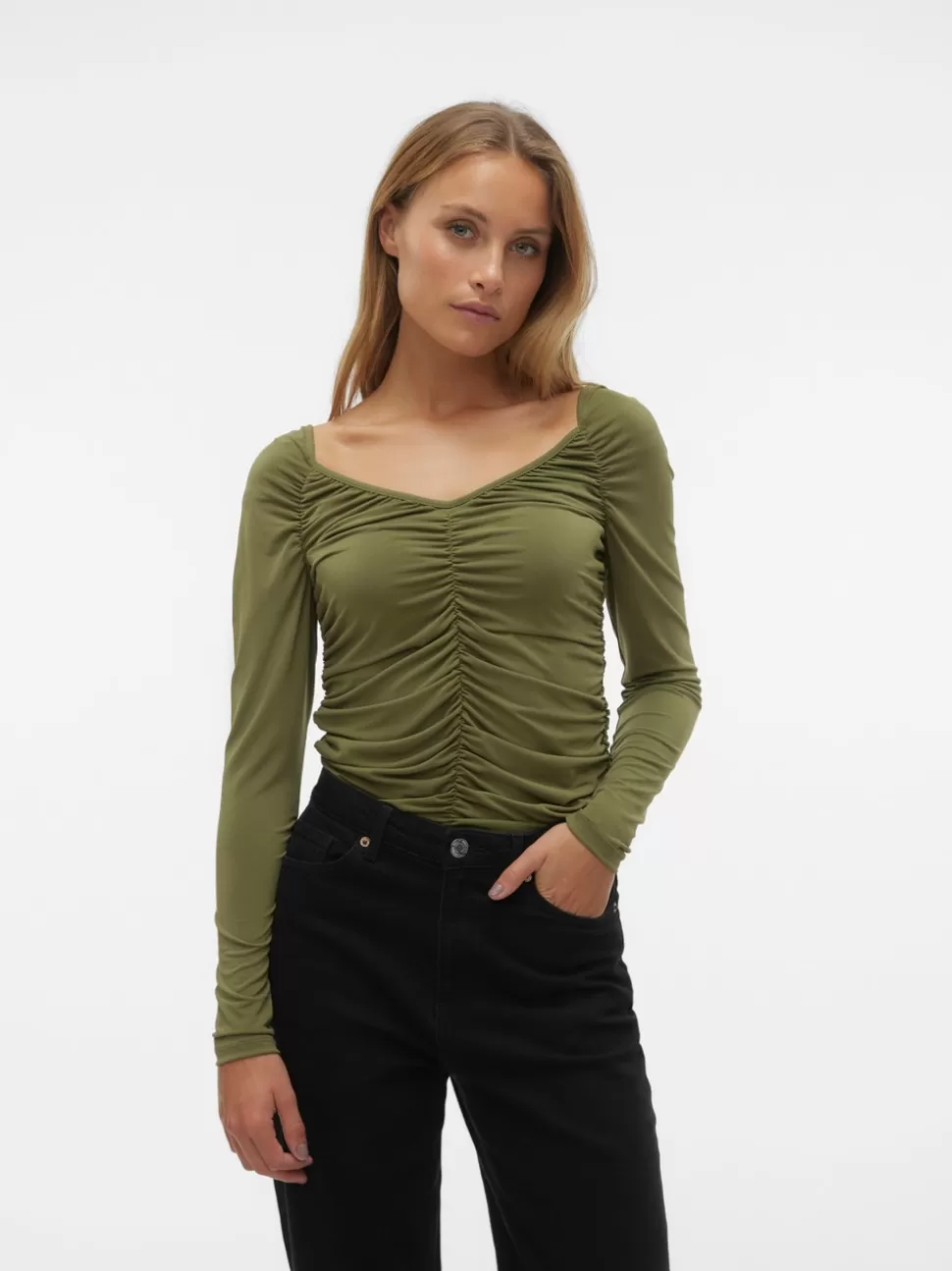 Toppar^VERO MODA VMGILSA Topp Winter Moss