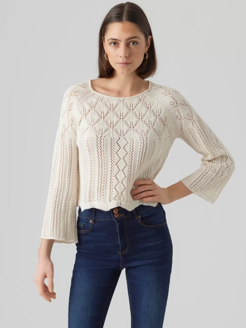 Stickat | Basics^VERO MODA VMGINGER Pullover Birch