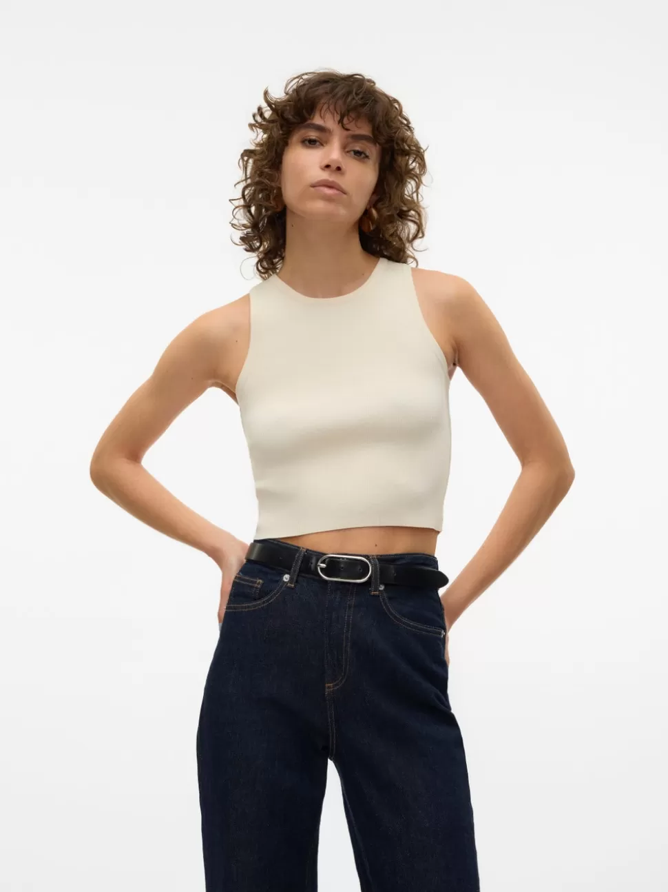 Stickat | Toppar^VERO MODA VMGINNY Pullover Eggnog