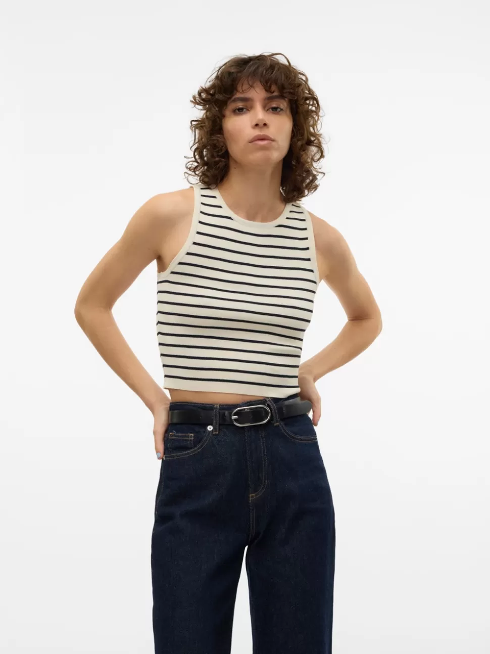 Stickat | Toppar^VERO MODA VMGINNY Pullover Eggnog