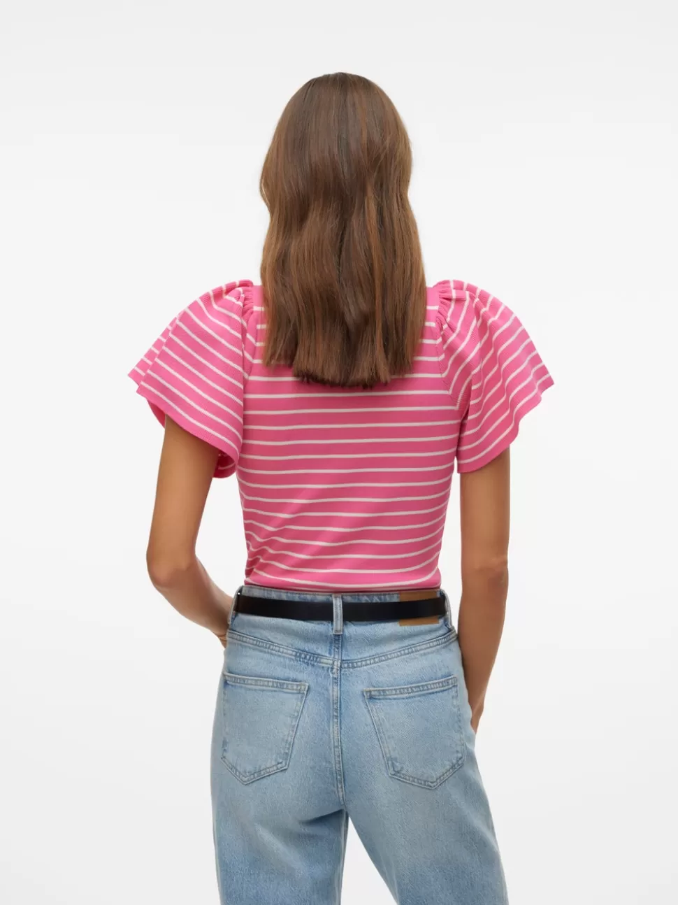 Stickat | Basics^VERO MODA VMGINNY Pullover Raspberry Sorbet