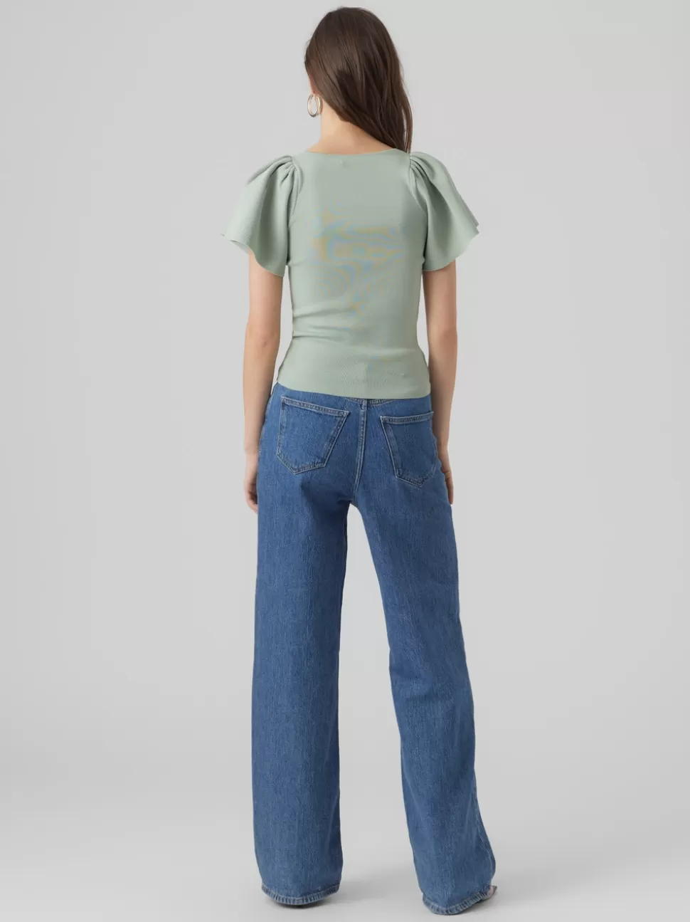 Stickat | Basics^VERO MODA VMGINNY Pullover Jadeite