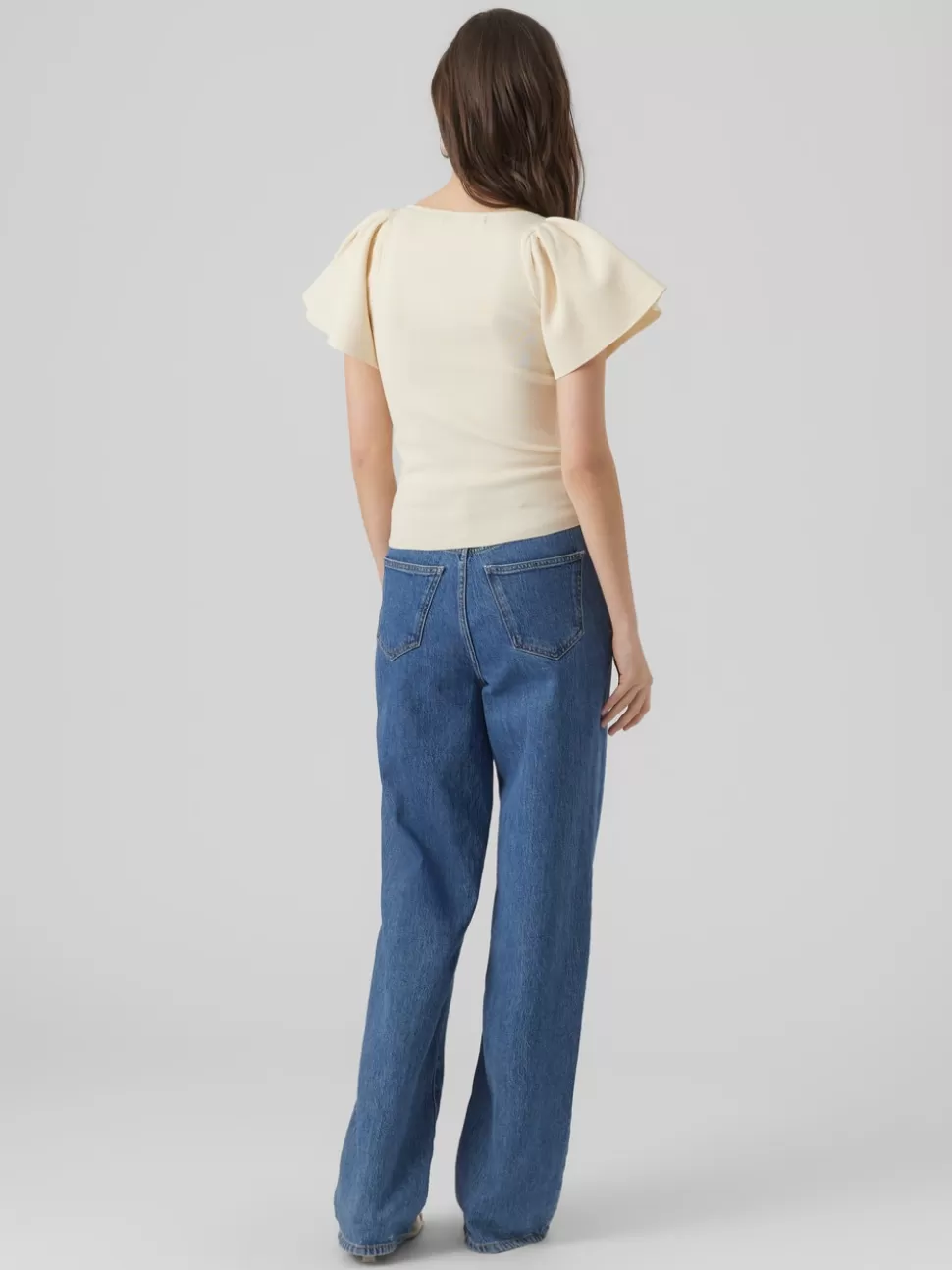 Stickat | Basics^VERO MODA VMGINNY Pullover Eggnog