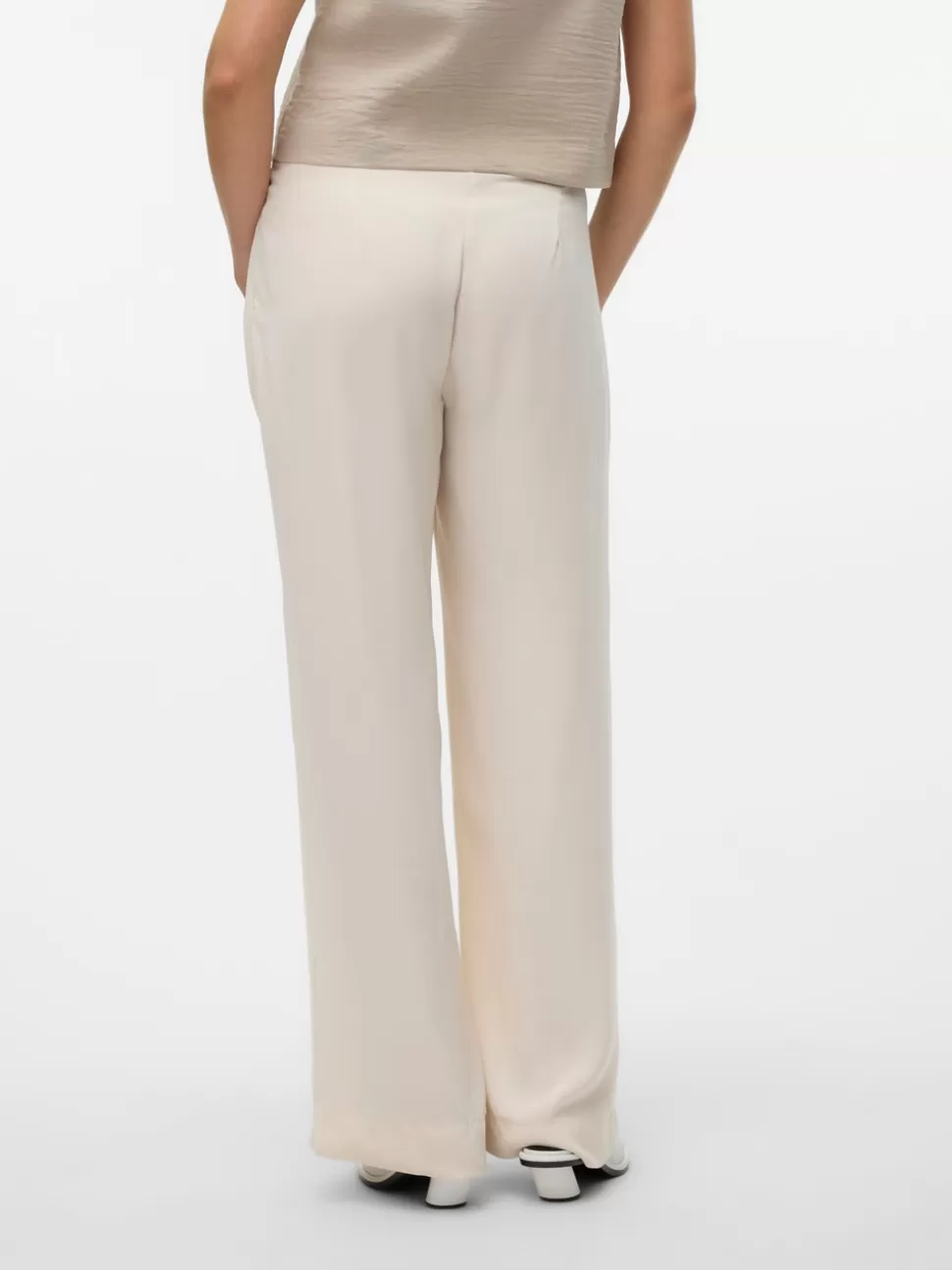 Byxor^VERO MODA VMGISELLE Hög Midja Byxor Birch