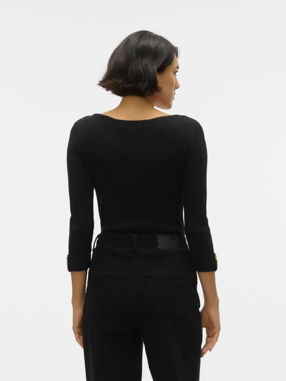 Stickat | Basics^VERO MODA VMGIZELLE Pullover Black
