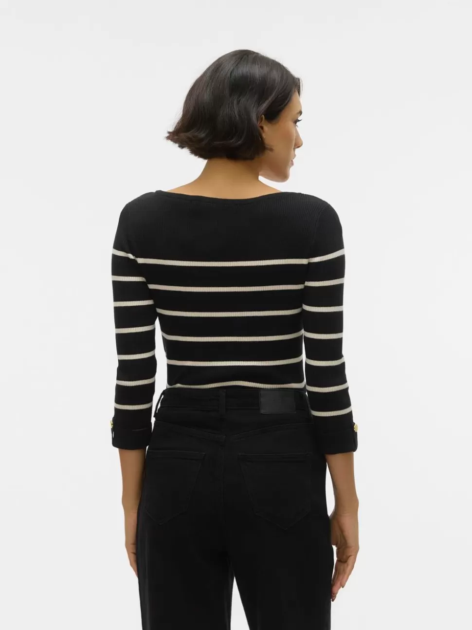 Stickat | Basics^VERO MODA VMGIZELLE Pullover Black