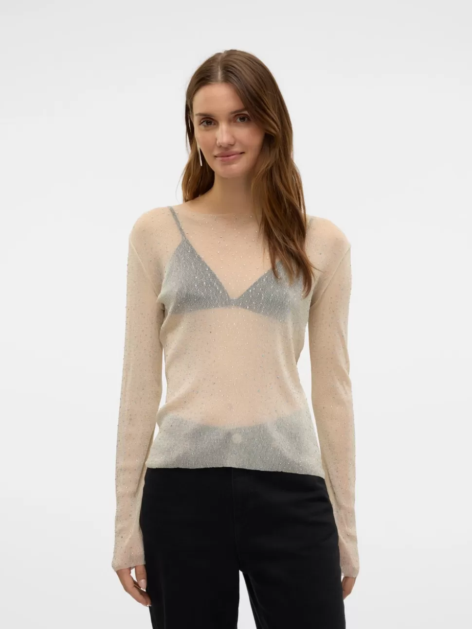 Toppar^VERO MODA VMGLAM Topp Pumice Stone