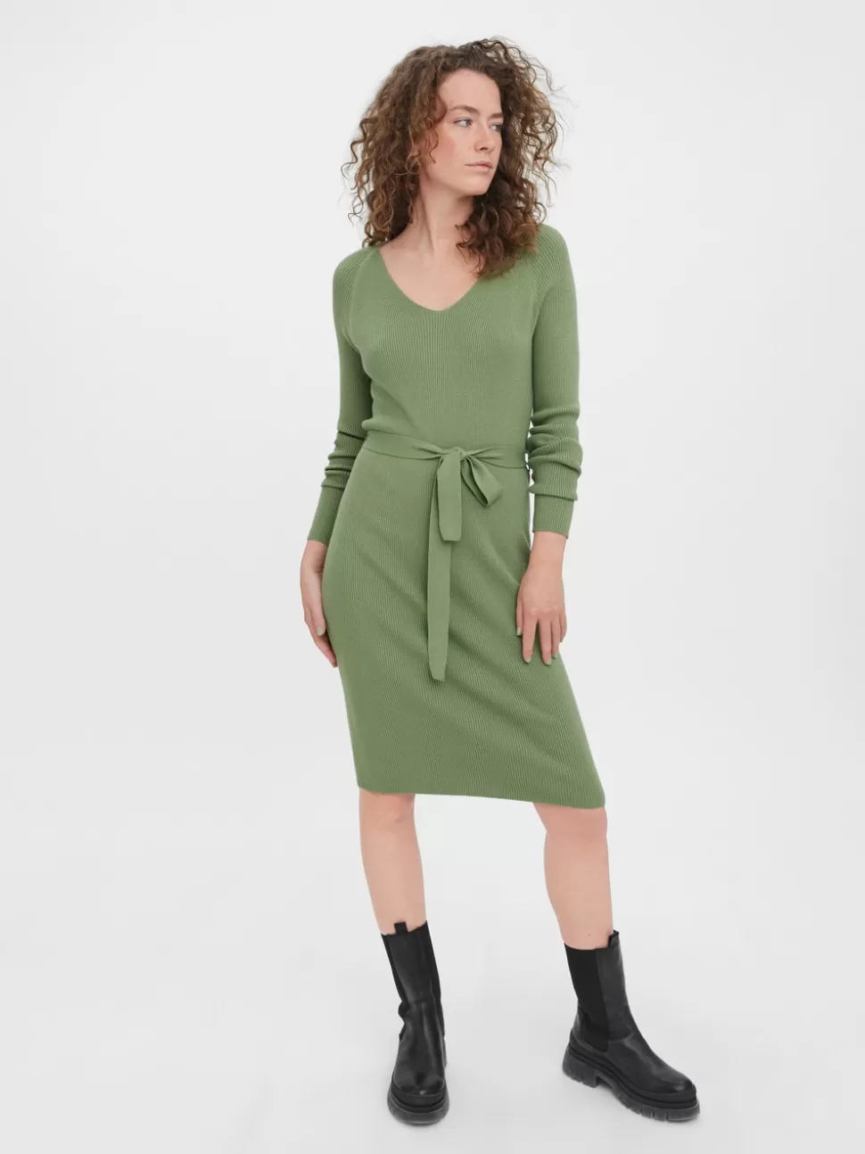 Klänningar^VERO MODA VMGOLD Kort Klänning Loden Frost