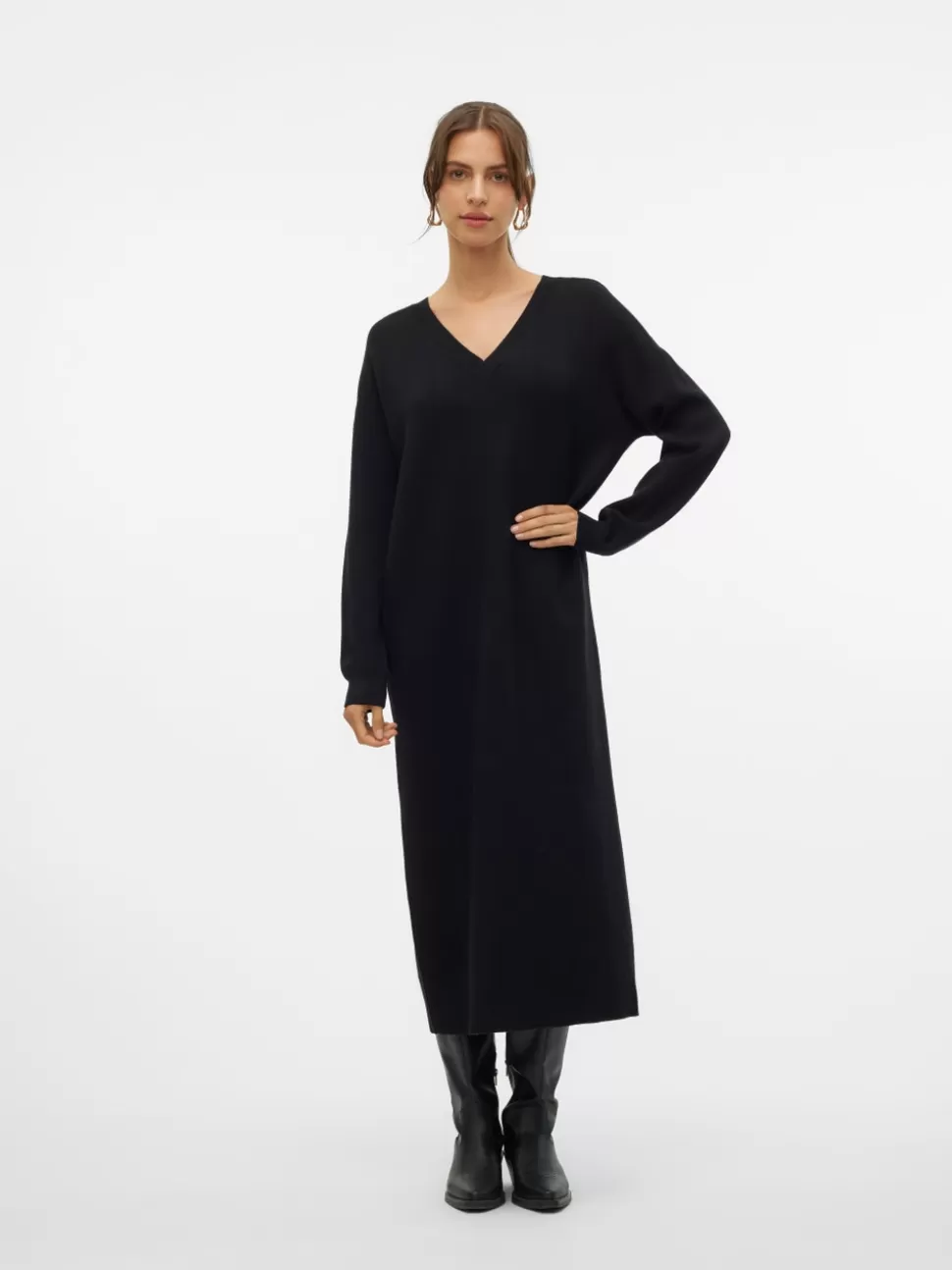 Klänningar^VERO MODA VMGOLD Lång Klänning Black