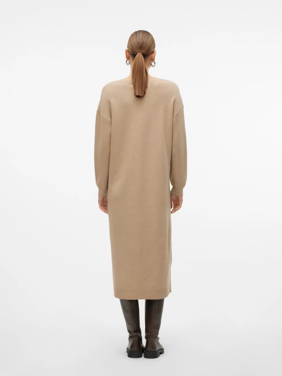 Klänningar^VERO MODA VMGOLD Lång Klänning Silver Mink