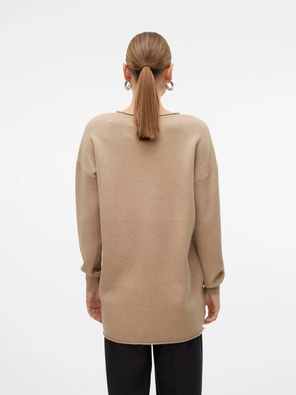 Stickat^VERO MODA VMGOLD Pullover Silver Mink