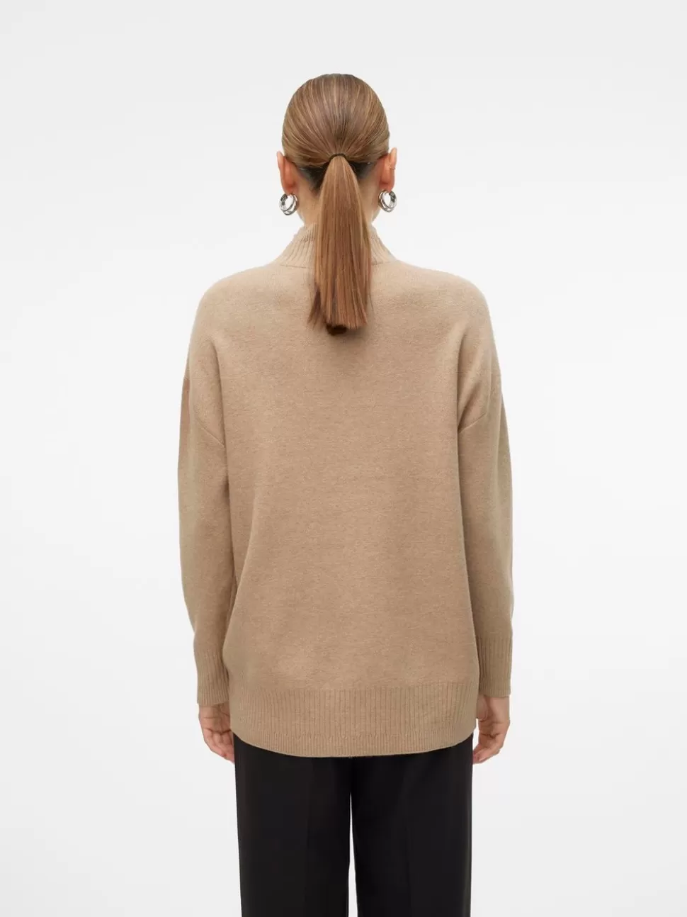 Stickat^VERO MODA VMGOLD Pullover Silver Mink