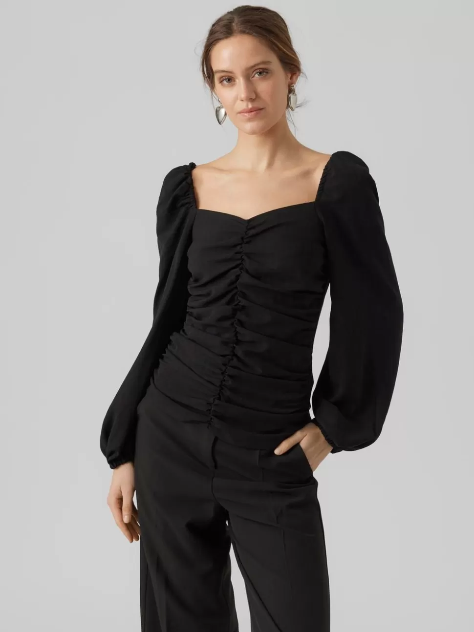 Toppar^VERO MODA VMGREENLEE Topp Black