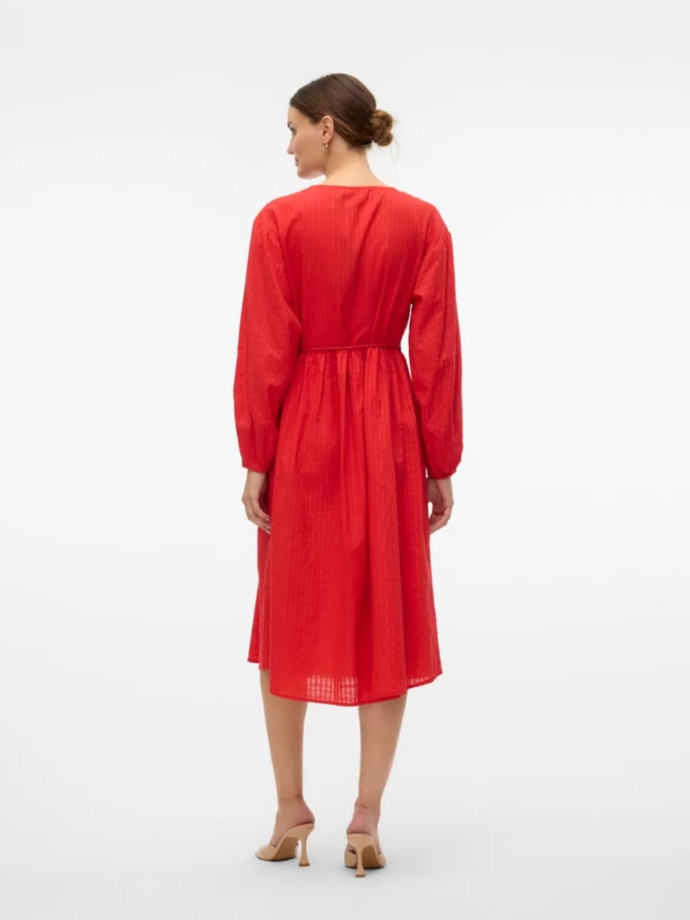 Klänningar^VERO MODA VMGUNILLA Lång Klänning High Risk Red
