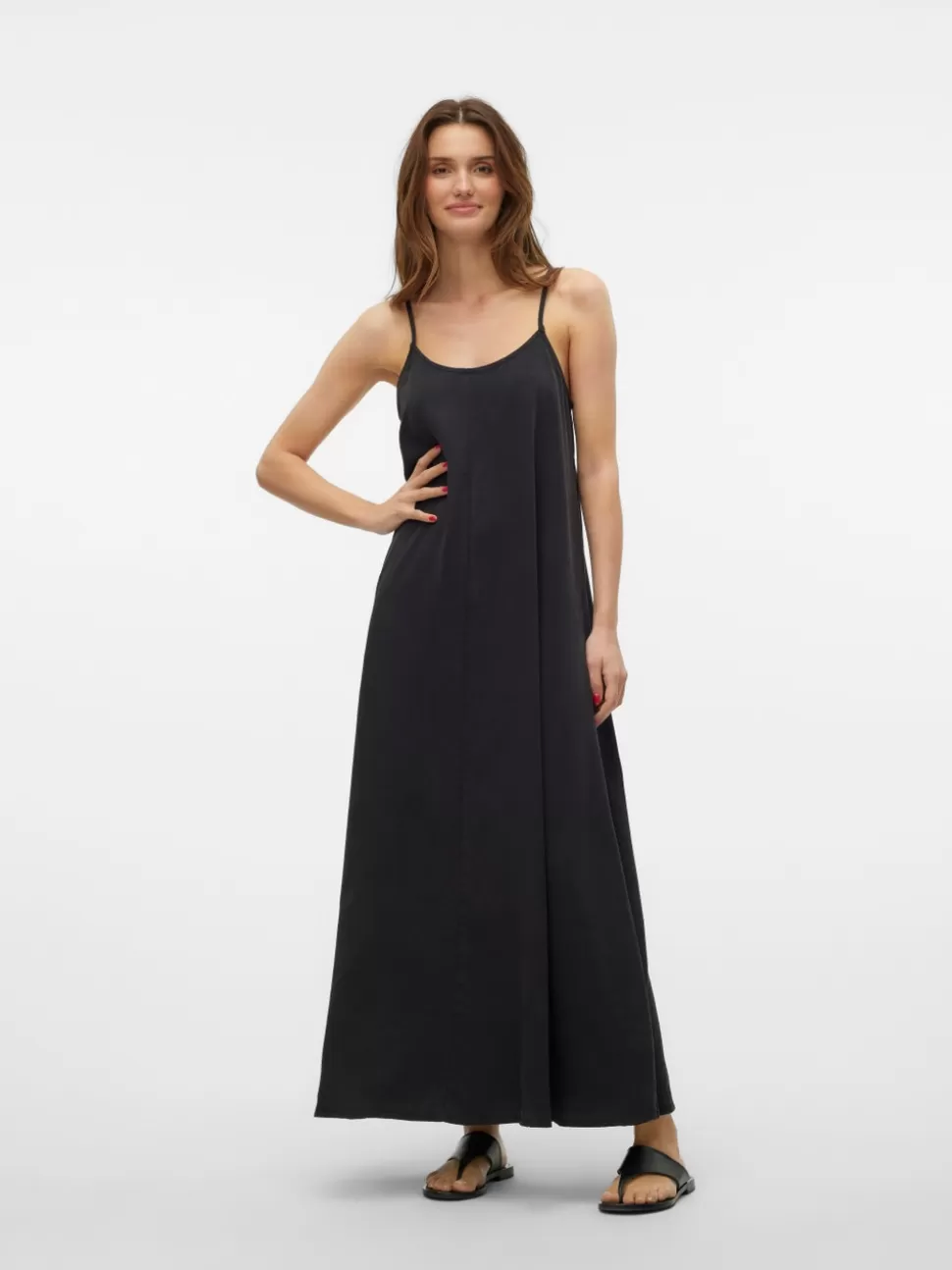 Klänningar^VERO MODA VMHARPER Lång Klänning Black Denim