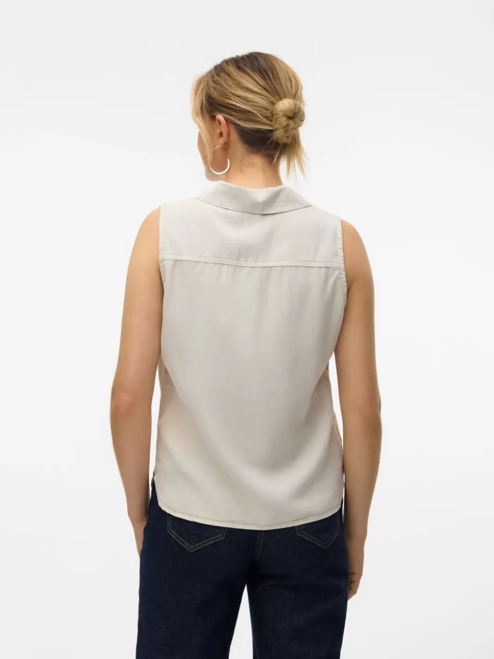 Toppar^VERO MODA VMHARPER Topp Silver Lining