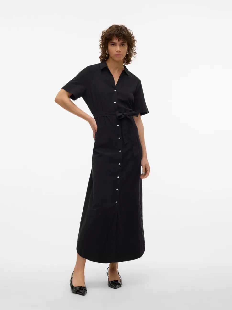 Klänningar^VERO MODA VMHART Lång Klänning Black