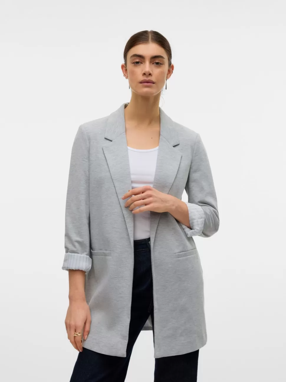 Kavajer | Basics^VERO MODA VMHARUKI Kavaj Light Grey Melange