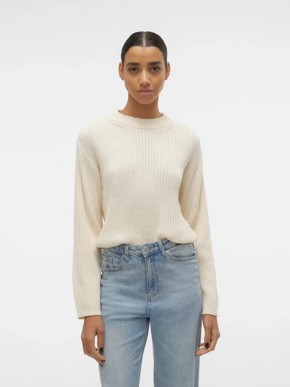Stickat | Basics^VERO MODA VMHILDE Pullover Birch