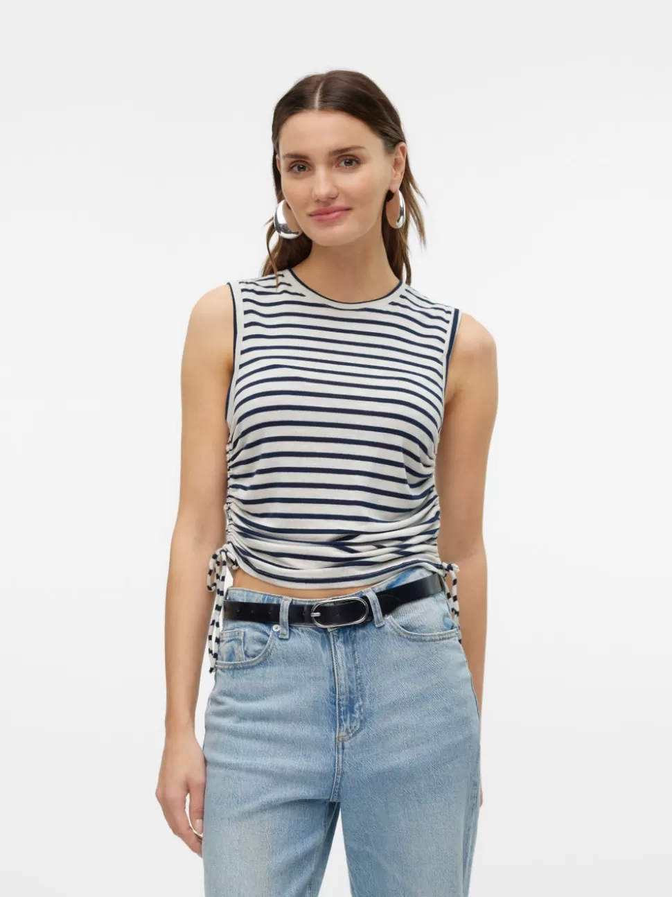 Toppar^VERO MODA VMHOLLY Topp Silver Lining